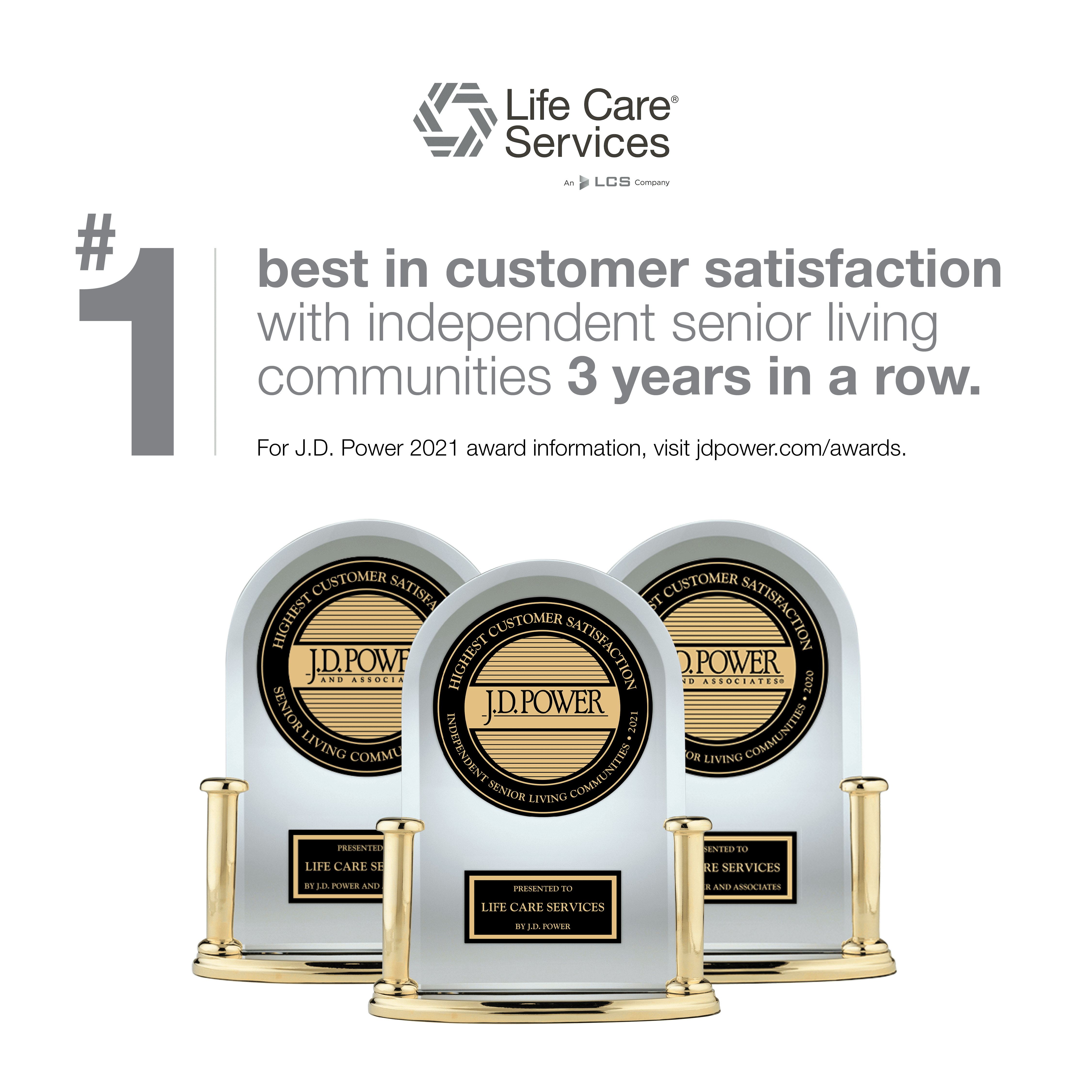 Life Care Services awarded for best customer satisfaction in senior living communities.