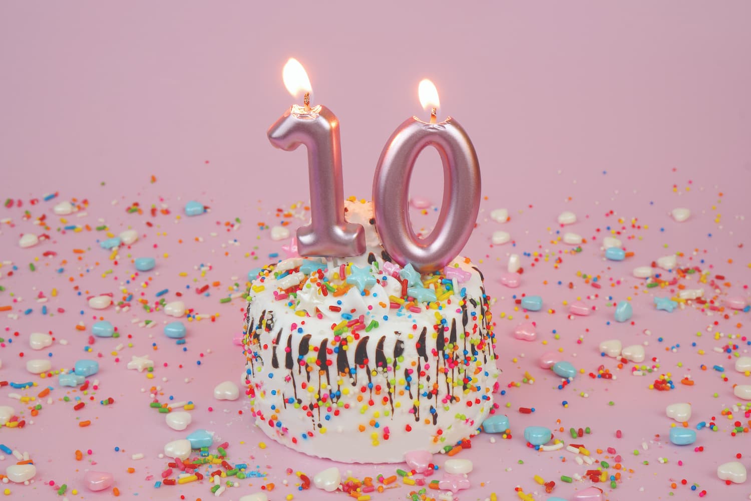 10th Anniversary birthday cake